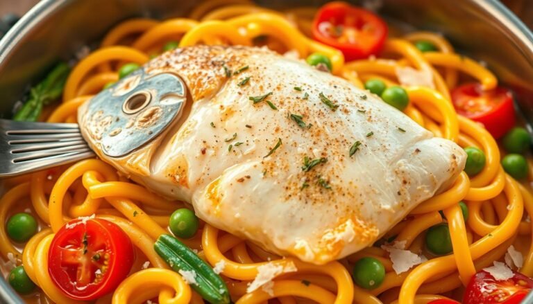 one-pan barramundi pasta